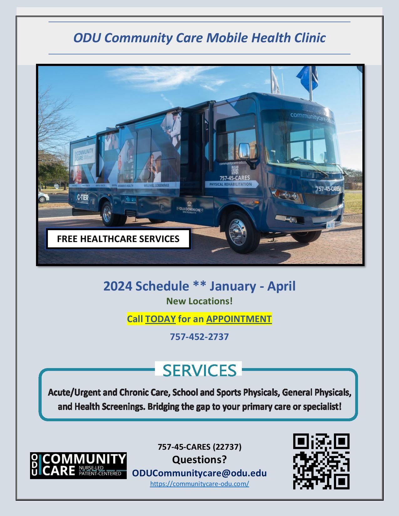 ODU Community Care Schedule Early Childhood Western Tidewater