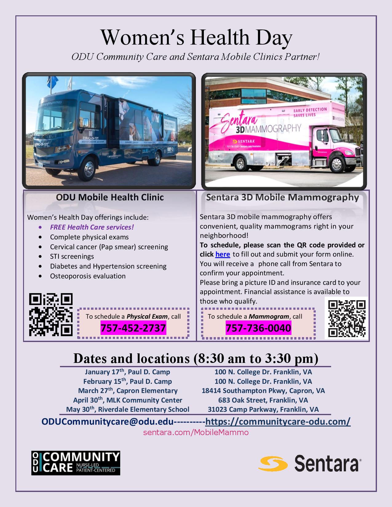 ODU Community Care Schedule Early Childhood Western Tidewater